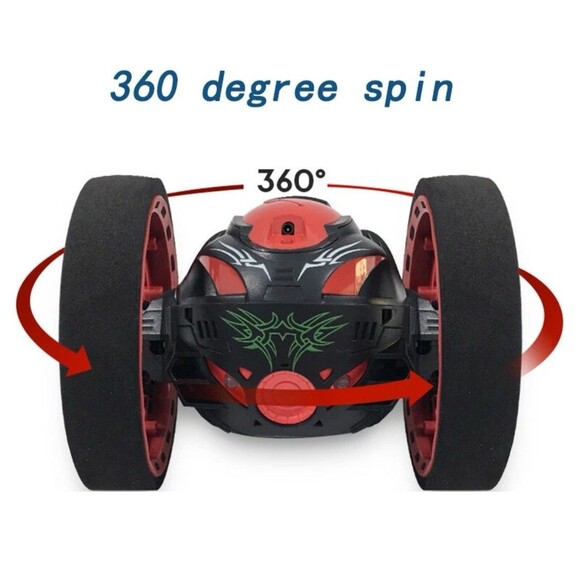 Remote Control Jumping Bounce Car 2.4GHz RC Flips Spin Trick Stunt Car Fun Toy - Picture 8 of 16